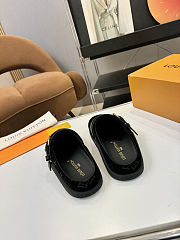 Fortok Louis Vuitton LV Easy Mules Black Monogram Suede - 2