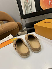 Fortok Louis Vuitton LV Easy Mules Brown Monogram Suede - 6