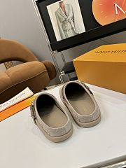 Fortok Louis Vuitton LV Easy Mules Grey Monogram Suede - 4