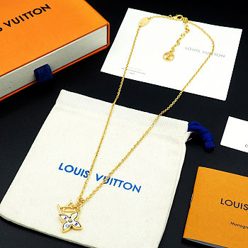 Fortok Louis Vuitton x Murakami Monogram Multicolor necklace Gold