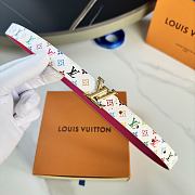 Fortok Louis Vuitton x Takashi Murakami Monogram Multicolor Belt Gold LV Logo - 4