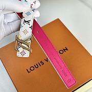 Fortok Louis Vuitton x Takashi Murakami Monogram Multicolor Belt Gold LV Logo - 2