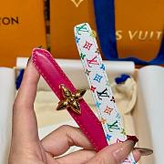 Fortok Louis Vuitton x Takashi Murakami Monogram Multicolor Belt Gold FLoral Buckle - 6