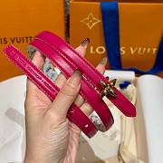 Fortok Louis Vuitton x Takashi Murakami Monogram Multicolor Belt Gold FLoral Buckle - 2