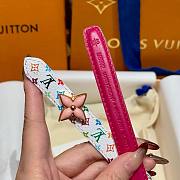 Fortok Louis Vuitton x Takashi Murakami Monogram Multicolor Belt Pink FLoral Buckle - 6