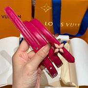Fortok Louis Vuitton x Takashi Murakami Monogram Multicolor Belt Pink FLoral Buckle - 3