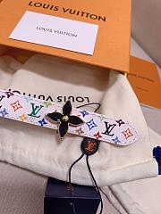 Fortok Louis Vuitton x Takashi Murakami Monogram Multicolor Belt Black Buckle - 5