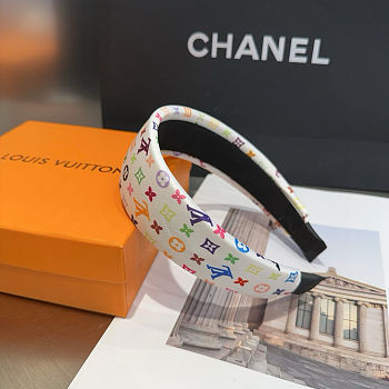 Fortok Louis Vuitton x Takashi Murakami Monogram Multicolor HeadBand White