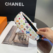Fortok Louis Vuitton x Takashi Murakami Monogram Multicolor HeadBand White - 6
