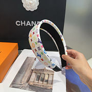Fortok Louis Vuitton x Takashi Murakami Monogram Multicolor HeadBand White - 3