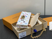 Fortok Louis Vuitton x Takashi Murakami Monogram Multicolor Pouch Metis Belt 13.5 x 8cm - 4