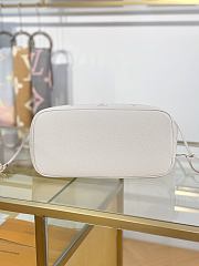 Fortok Louis Vuitton Neverfull MM Beige Monogram Empreinte Leather 31x28x14cm - 3