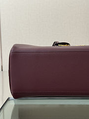Fortok Chanel 2026ss Bowling Bag CC logo Burgundy 19*35.5*12.5cm - 6