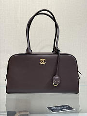 Fortok Chanel 2026ss Bowling Bag CC logo Brown 19*35.5*12.5cm - 1