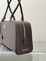 Fortok Chanel 2026ss Bowling Bag CC logo Brown 19*35.5*12.5cm - 6