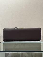 Fortok Chanel 2026ss Bowling Bag CC logo Brown 19*35.5*12.5cm - 5