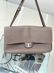 Fortok Chanel 2026ss  Chanel Maxi Flapbag Beige 19.5*32*10cm - 3