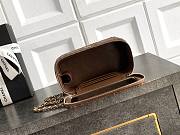 Fortok Chanel 2026ss Classic Vanity Chain bag Braided Raffia Brown 9.5*17*8cm - 4
