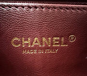 Fortok Chanel Coco Handle bag Burgundy 30-13-6cm - 4