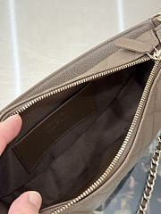 Fortok Chanel Half Moon Hobo Caviar Taupe 23-13-5cm - 5
