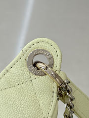 Fortok Chanel Half Moon Hobo Caviar Light Yellow 23-13-5cm - 6