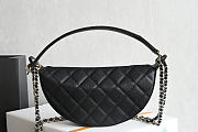Fortok Chanel Half Moon Hobo Caviar Black 15-22-6cm - 4