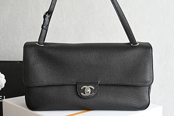 Fortok Chanel 2026ss Chanel Maxi Flapbag Black 19.5*32*10cm