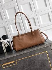 Fortok Chanel Grained Calfskin Stitched Urban Essentials Shopping Bag Brown 15x 31x 12cm - 6