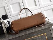 Fortok Chanel Grained Calfskin Stitched Urban Essentials Shopping Bag Brown 15x 31x 12cm - 5