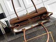 Fortok Chanel Grained Calfskin Stitched Urban Essentials Shopping Bag Brown 15x 31x 12cm - 2