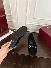 Fortok Gucci Prima Horsebit ballet flats Black Suede - 6