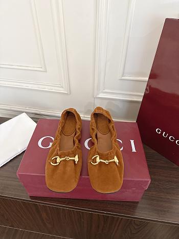 Gucci Prima Horsebit ballet flats Brown