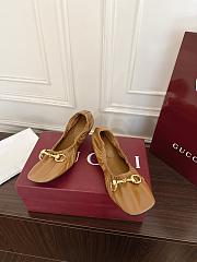 Gucci Prima Horsebit ballet flats Brown Leather - 5