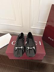 Gucci Prima Horsebit ballet flats Black leather - 1