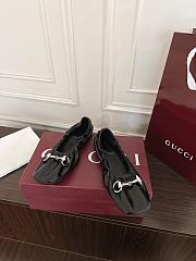 Gucci Prima Horsebit ballet flats Black leather - 4