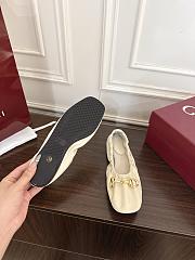 Gucci Prima Horsebit ballet flats White Leather - 6