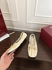 Gucci Prima Horsebit ballet flats White Leather - 2