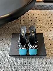 Fortok Chanel Spring-Summer 2026 collection Mules Turquoise 8.5cm - 1