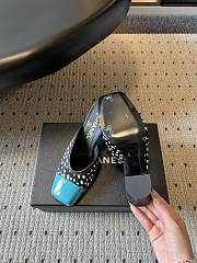 Fortok Chanel Spring-Summer 2026 collection Mules Turquoise 8.5cm - 3