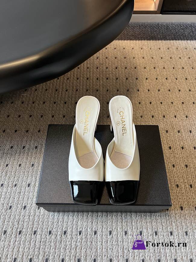 Fortok Chanel Spring-Summer 2026 collection Mules White 8.5cm - 1