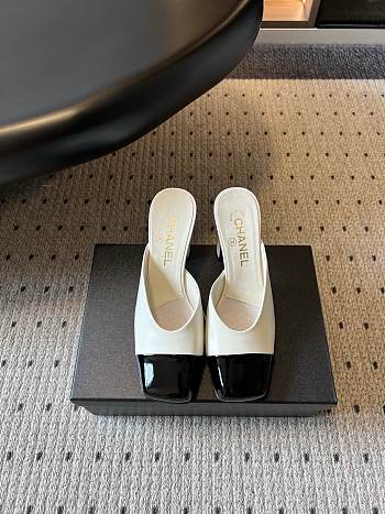 Fortok Chanel Spring-Summer 2026 collection Mules White 8.5cm
