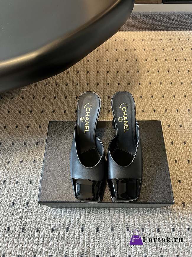 Fortok Chanel Spring-Summer 2026 collection Mules All Black 8.5cm - 1