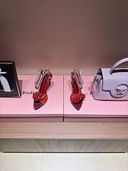 Fortok Saint Laurent MON CHÉRI High Heels Satin Red - 4