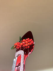 Fortok Saint Laurent MON CHÉRI High Heels Satin Red - 5