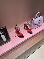 Fortok Saint Laurent MON CHÉRI High Heels Satin Red - 3