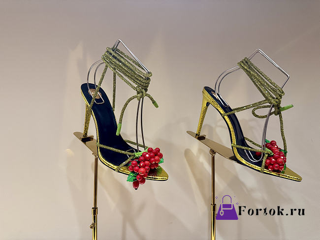 Fortok Saint Laurent MON CHÉRI High Heels Gold  - 1