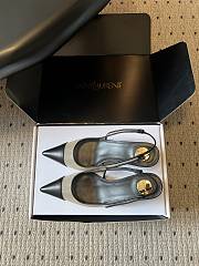 Fortok Saint Laurent Babylone Breteuil Slingback Pumps Black 6cm - 3