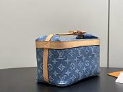Fortok Louis Vuitton Cruiser Toiletry Bag Blue Monogram Denim 22*13.5*12Cm - 6
