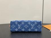 Fortok Louis Vuitton Pochette Cosmétique Blue Monogram Denim 19*12*6Cm  - 3