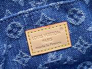 Fortok Louis Vuitton Pochette Cosmétique Blue Monogram Denim 19*12*6Cm  - 5